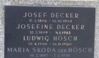 Decker; Hösch; Skoda geb. Hösch