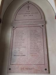 Bad Gastein - St. Preimskirche (3) - Gefallene Helden 1. WK