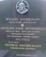 Hamberger; Komarek geb. Hamberger