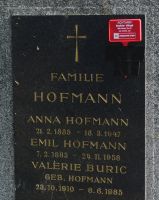 Hofmann; Buric geb. Hofmann