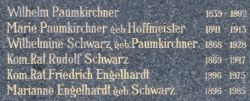 Paumkirchner; Paumkirchner geb. Hoffmeister; Schwarz geb. Paumkirchner; Schwarz; Engelhardt; Engelhardt geb. Schwarz