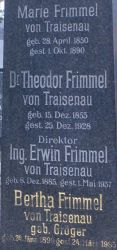 Frimmel von Traisenau; Frimmel von Traisenau geb. Gröger