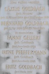 Goldbach; Goldbach geb. Kuhner; Gellert; Pfeffermann