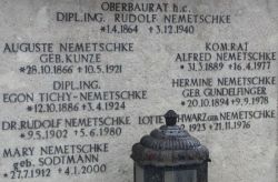 Nemetschke; Nemetschke geb. Kunze; Nemetschke geb. Gundelfinger; Nemetschke geb. Sodtmann; Tichy-Nemetschke; Schwarz geb. Nemetschke