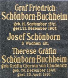 Schönborn-Buchheim; Schönborn; Schönborn-Buchheim geb. Czernin von Chudenitz