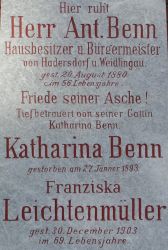 Benn (Ehrengrab); Leichtenmüller
