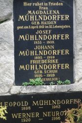Mühlndorfer geb. Haiden; Mühlndorfer; Mühlndorfer geb. Schuh; Neuroth