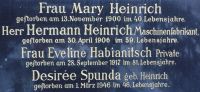 Heinrich; Habianitsch; Spunda geb. Heinrich