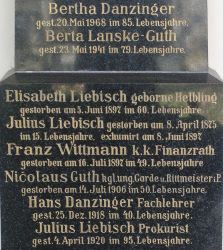 Liebisch; Lanske-Guth; Danzinger; Guth; Wittmann: Liebisch geb. Helbling