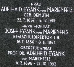 Eysank von Marienfels; Eysank von Marienfels geb. Demuth