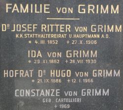 von Grimm; von Grimm geb. Cartellieri