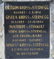 Khoss von Sternegg; Hermann von Hermannsberg; Kregczy; von Stockert; von Babo