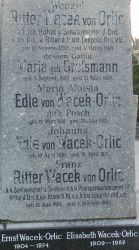 Wacek von Orlic; Wacek von Orlic geb. Grossmann; von Wacek-Orlic geb. Posch; Wacek-Orlic