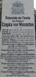 von Winstetten; von Pelikan; von Leitenau; Czapka von Winstetten; Adler von Lilienbrunn