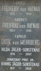 von Haynau; Jäger-Sunstenau; Dittl von Wehrberg