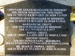 von Resseguier de Miremont; Creutz; von Karg-Bebenburg; zu Rittersfeld; von Wolkenstein-Trostburg