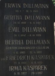 Dillmann; Dillmann geb. Zimmermann-Göllheim; Kasparek