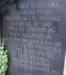 Hohenwart zu Gerlachstein, Rabensberg und Raunach de Leo von und zu Lewenberg; Hohenwart zu Gerlachstein geb. Widmann