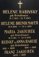 Babinsky geb. Bründlmayer; Bründlmayer; Jakoubek; Jakoubek geb. Bründlmayer; Bakule geb. Bründlmayer; Bakule