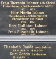 Lahner; Lahner geb. Christ; Janda; Janda geb. Lahner