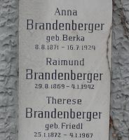Brandenberger; Brandenberger geb. Berka; Brandenberger geb. Friedl