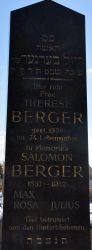 Israelitischer Bereich am Friedhof Bad Pirawarth: Berger