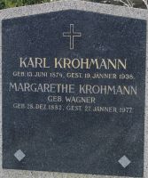 Krohmann; Krohmann geb. Wagner