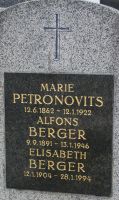 Petronovits; Berger