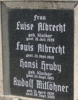 Albrecht; Albrecht geb. Kloiber; Hruby geb. Kloiber; Mitlöhner