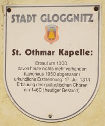 Kapelle; St. Othmar; Information