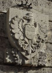 Militärakademie; Eingang; Wappen