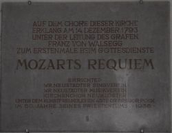 von Walsegg; Pöck; Mozart Requiem