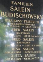 Salein; Kuss-Friedrich geb. Budischowsky