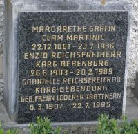 von Clam-Martinic; von Karg; Bebenburg; von Karg-Bebenburg geb. von Lederer-Trattnern