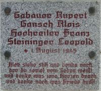 Gabauer; Gansch; Hochreiter; Steininger; Gedenkstätte Höllgraben