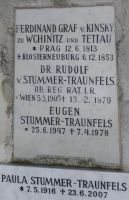 von Kinsky zu Wchinitz und Tettau; von Stummer-Traunfels