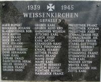 Kriegstote Weissenkirchen in der Wachau - 2. Weltkrieg