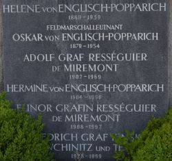 Resseguier de Miremont; von Englisch-Popparich; Kinsky von Wchinitz und Tettau; von Worlitzky