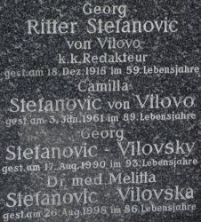 Stefanovic von Vilovo; Stefanovic-Vilovsky; Stefanovic-Vilovska