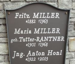 Miller; Tutter; Rantner; Honl