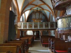 Kirche; Schiff; Orgel; Kanzel