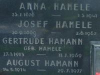 Hamele; Hamann; Hamann geb. Hamele