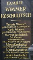 Koschulitsch; Wimmer; Koschulitsch geb. Wimmer