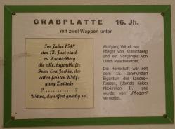 Lapidarium: Grabstein Jochin; Wittek; Zwittek