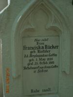Rücker Franziska geb.Riefsler +1863
