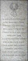 Gedenktafel für den Reimchronisten Otacher aus der Geul (Gaal), gest. um 1320