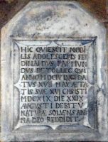 Grabplatte Ferdinand Raymund von Tolleg