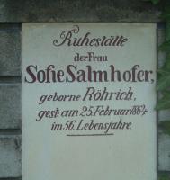 Salmhofer Sofie, geb.Röhrich +1864