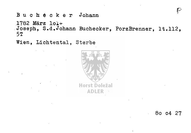 Buchecker Johann