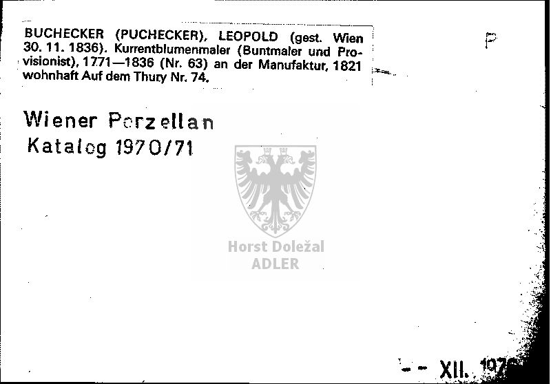 Buchecker (Puchecker) Leopold